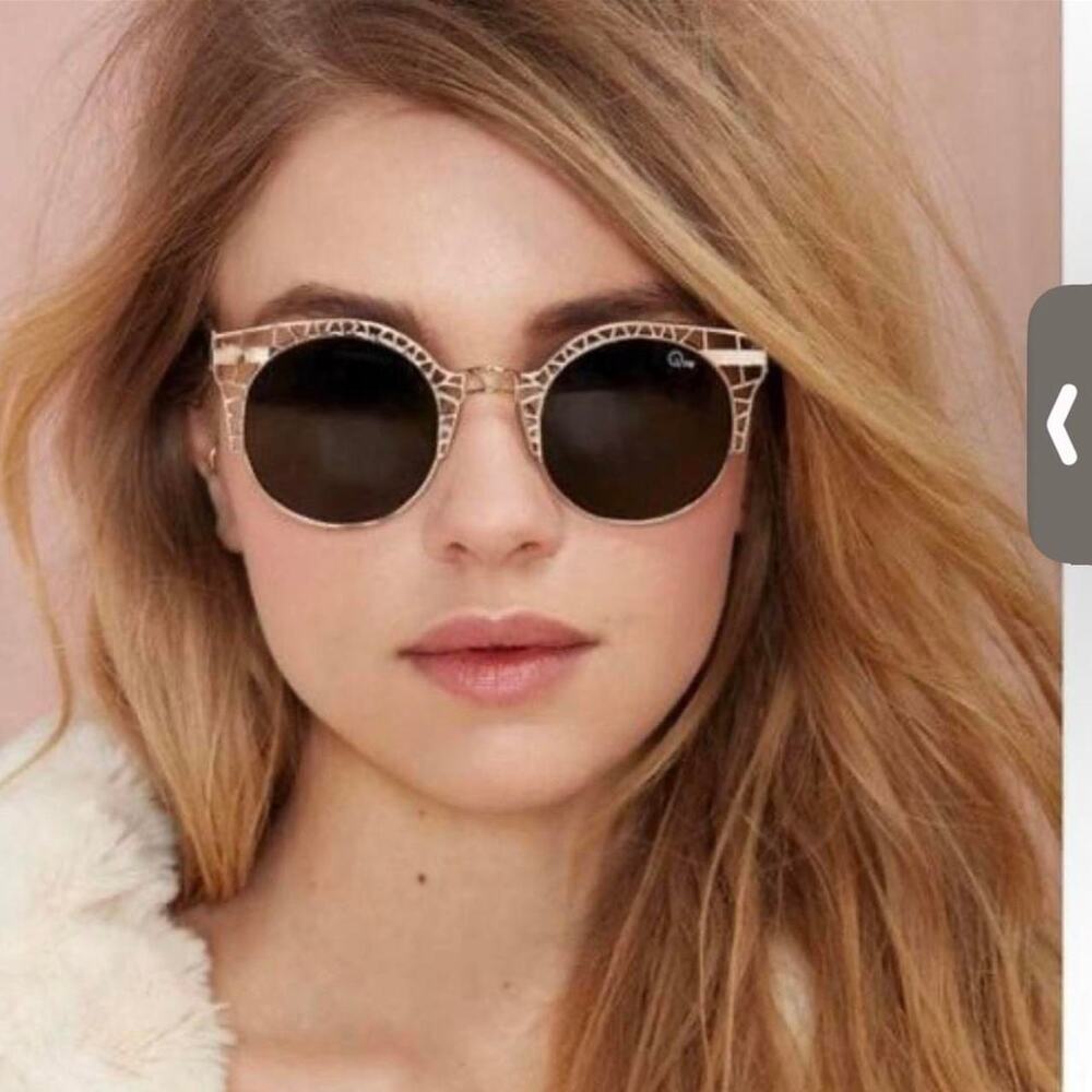 Quay Australia Fleur Gold Sunglasses